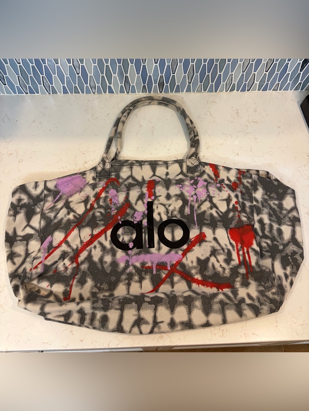 Alo XL Graffiti Print Tote Bag - Limited Edition